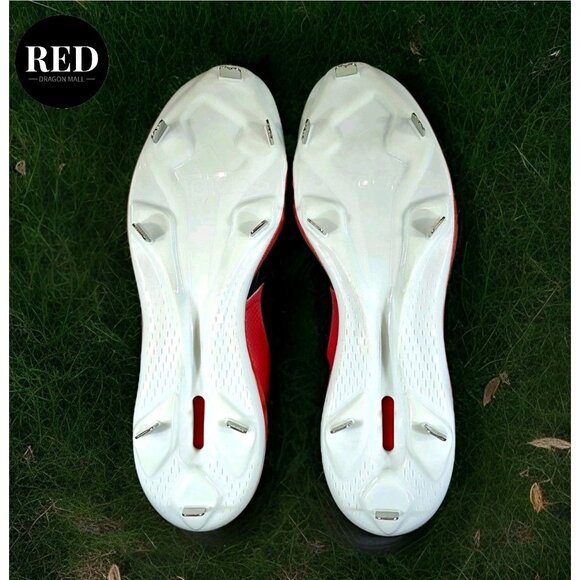 Adidas Icon 7 S23858 Black Red Metal Baseball Cleats Sneakers - Men's Size 16 - Picture 7 of 14